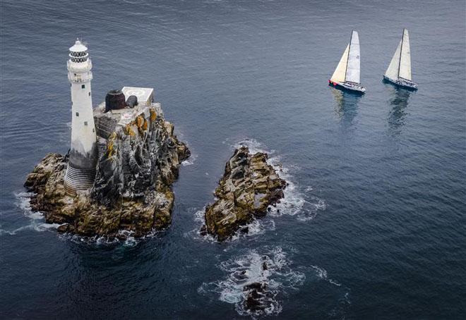 Searching for wind on approach to the Fastnet Rock - 2013 Rolex Fastnet Race ©  Rolex/ Kurt Arrigo http://www.regattanews.com